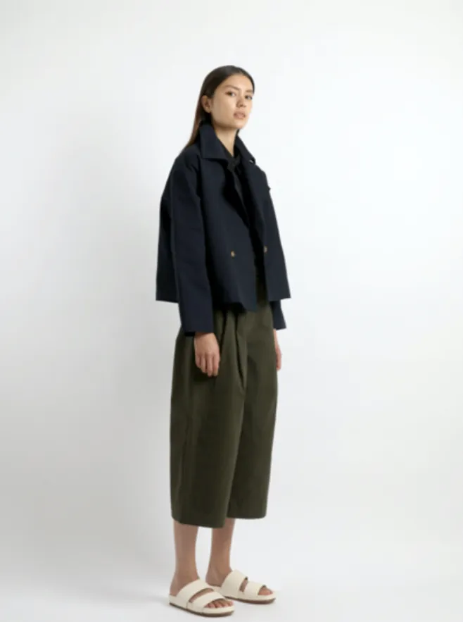 7115 by Szeki Spring Cropped Peacoat