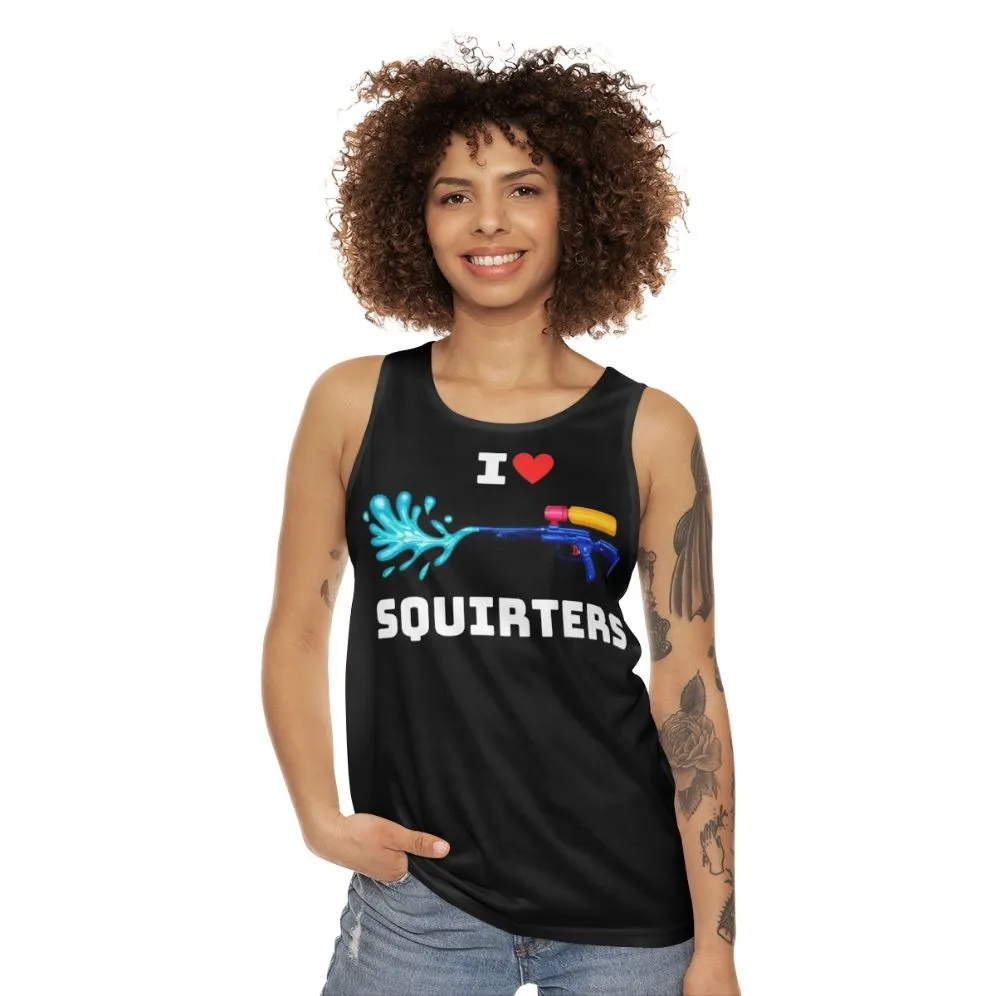 Adorable Squirrel Print Unisex Tank Top for Animal Lovers