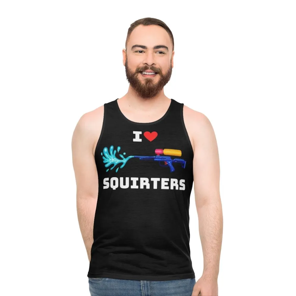 Adorable Squirrel Print Unisex Tank Top for Animal Lovers