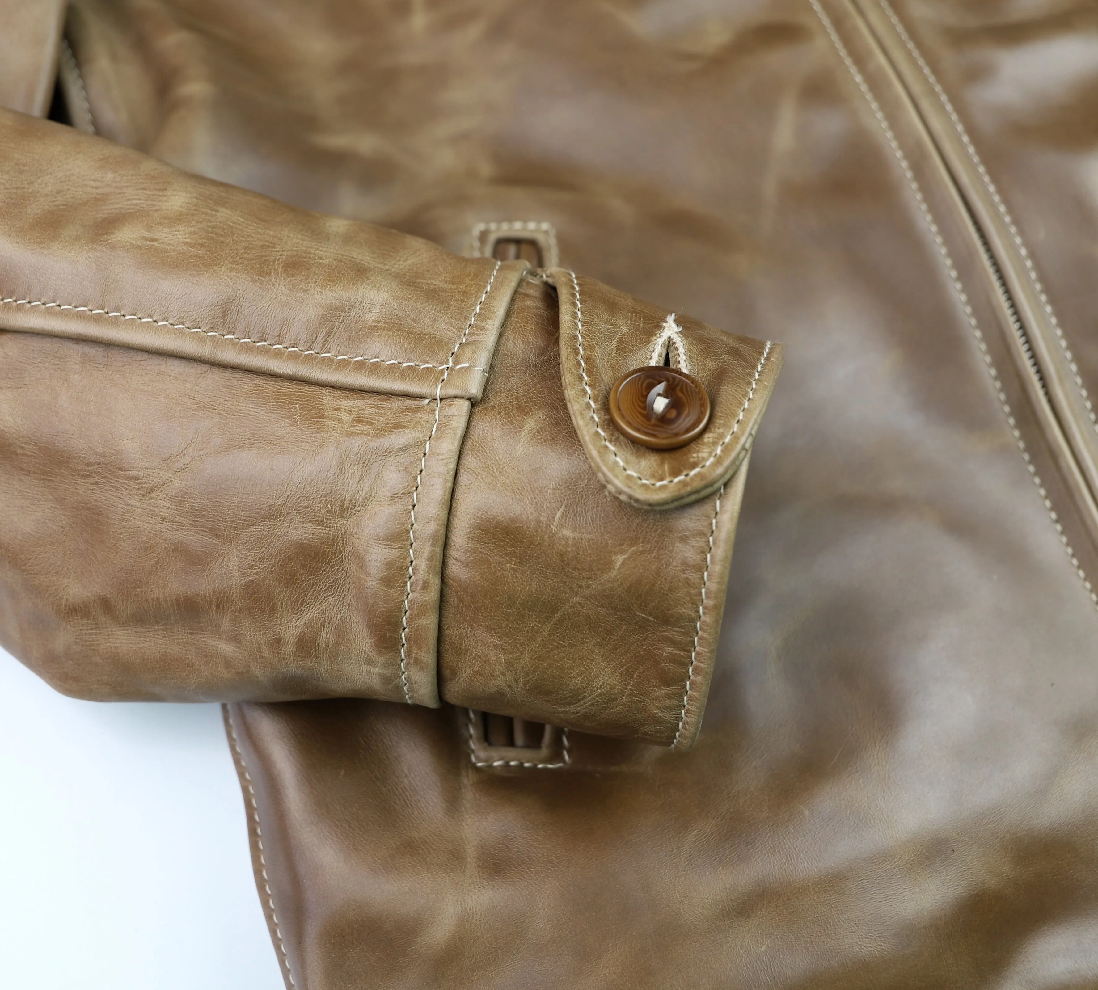 Aero 1930s Half Belt. size 46, Natural CXL Horsehide