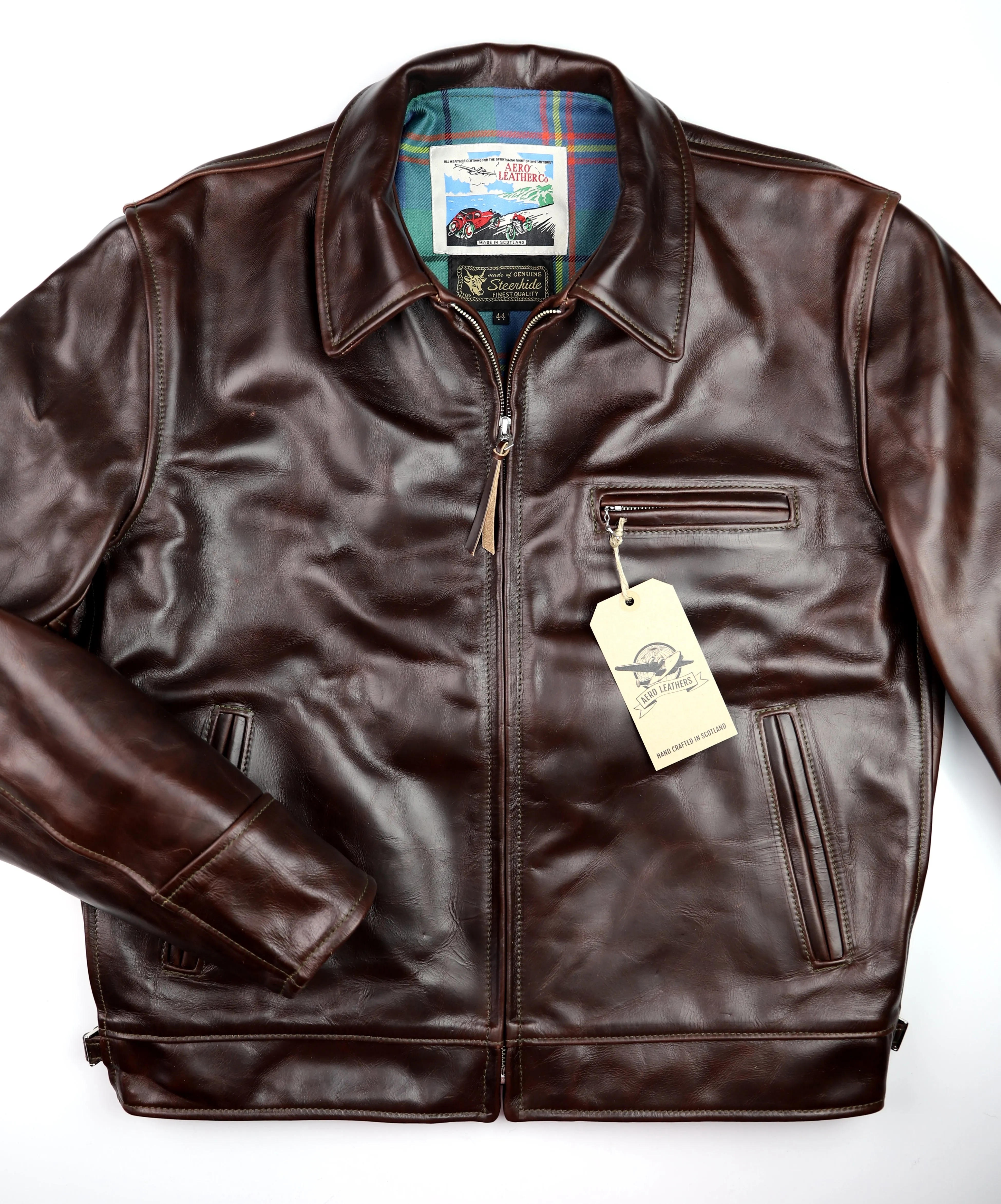 Aero Highwayman, size 44 (fits like 48), Brown Chromexcel Steerhide