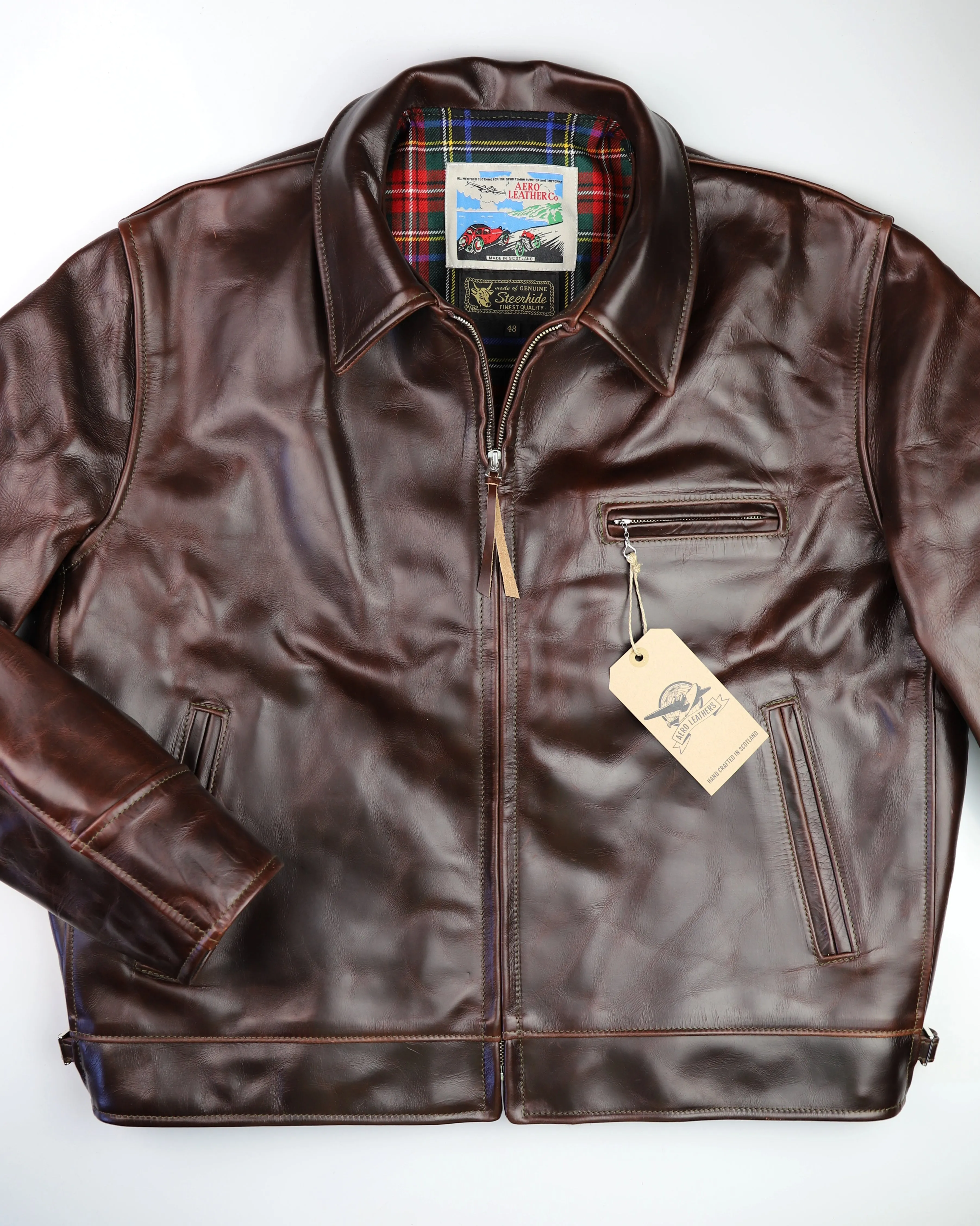 Aero Highwayman, size 48, Brown CXL Steerhide