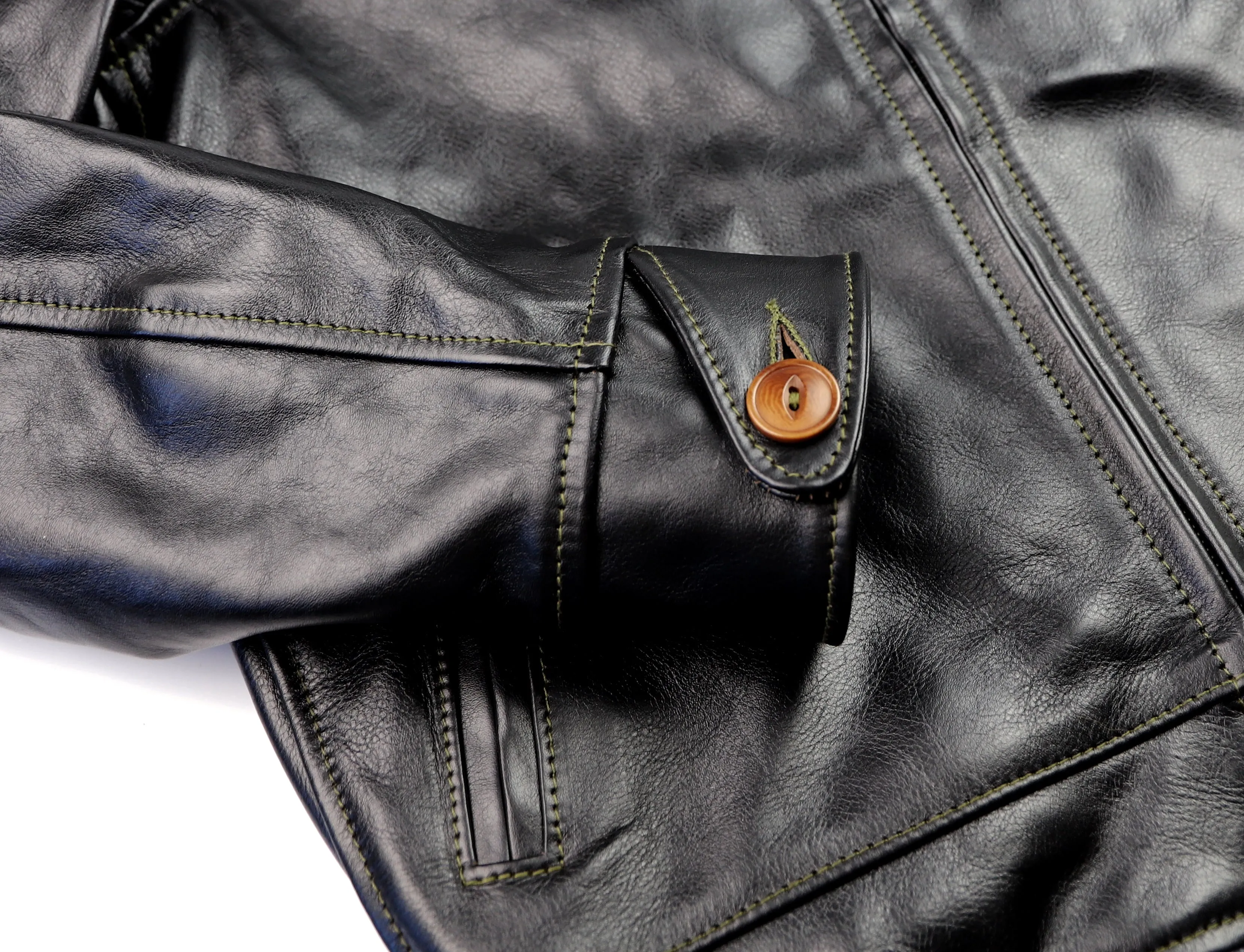 Aero Premier Highwayman, size 40, Blackened Brown Vicenza Horsehide