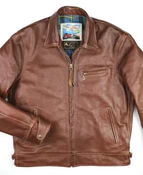 Aero Premier Highwayman, sz 42, Russet Vicenza Horsehide, Gently Worn