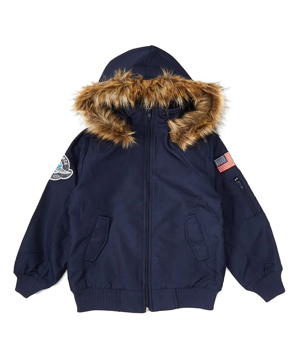 Air Force Bomber Jacket with Hood