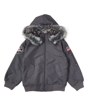 Air Force Bomber Jacket with Hood