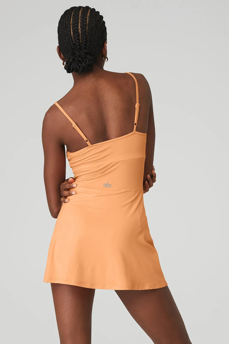 Alosoft Courtside Tennis Dress - Cantaloupe