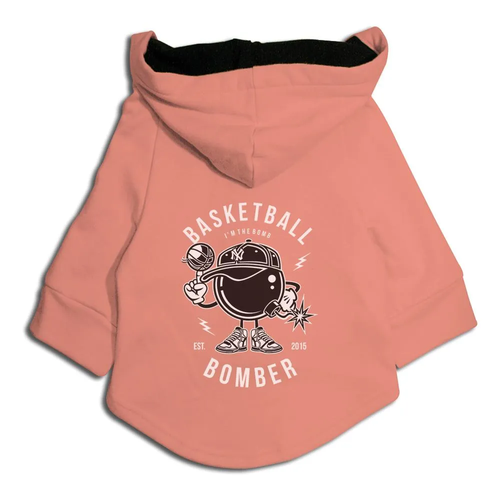 Basketball Bomber Cat Hoodie Jacket