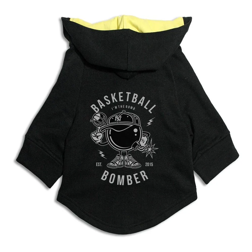 Basketball Bomber Cat Hoodie Jacket