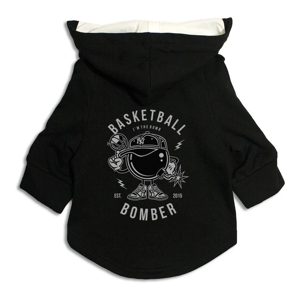 Basketball Bomber Cat Hoodie Jacket