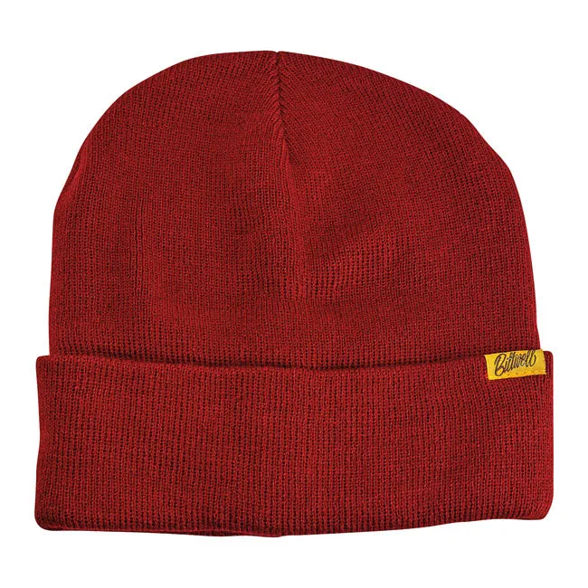 Biltwell Script Beanie Maroon