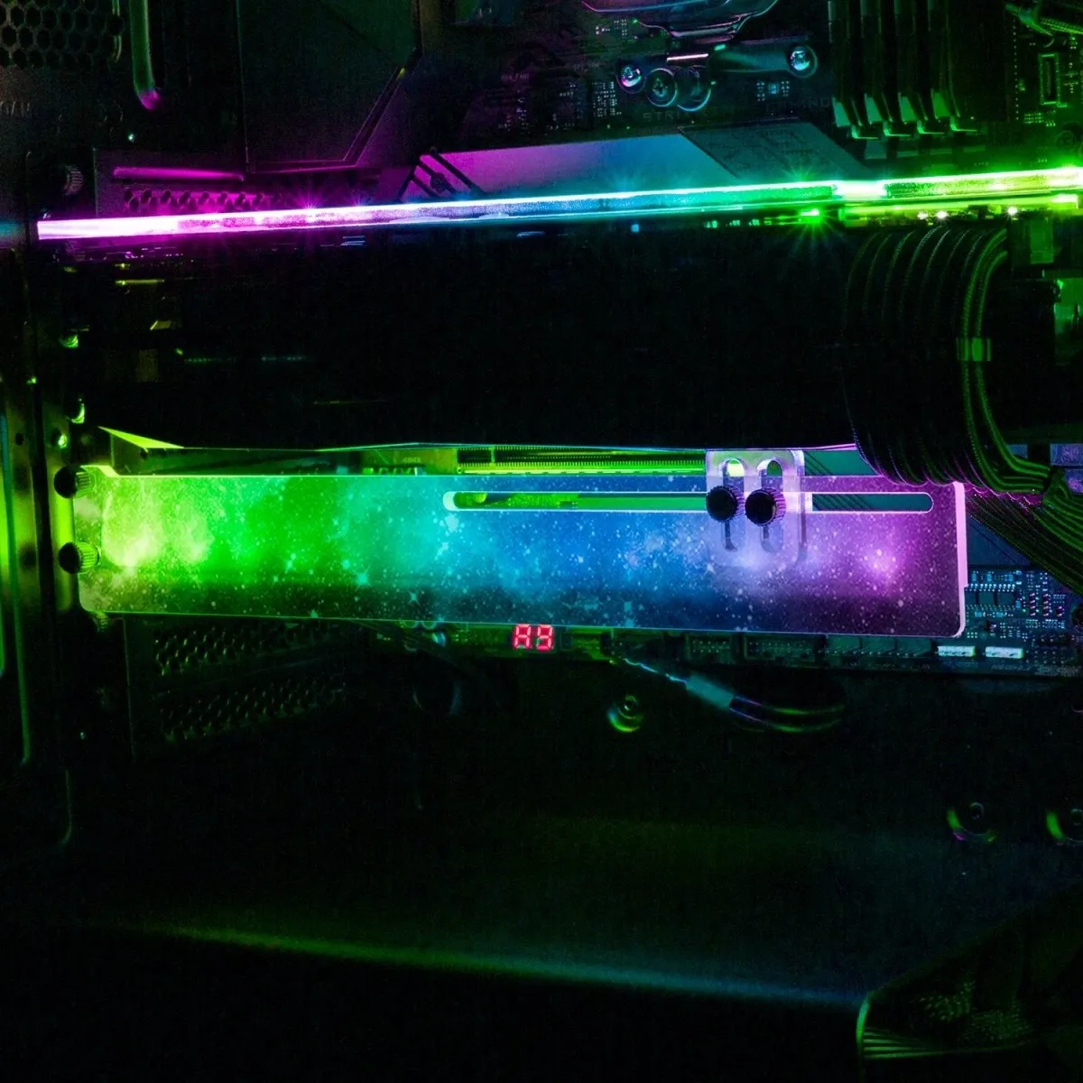 Black Space RGB GPU Support Bracket