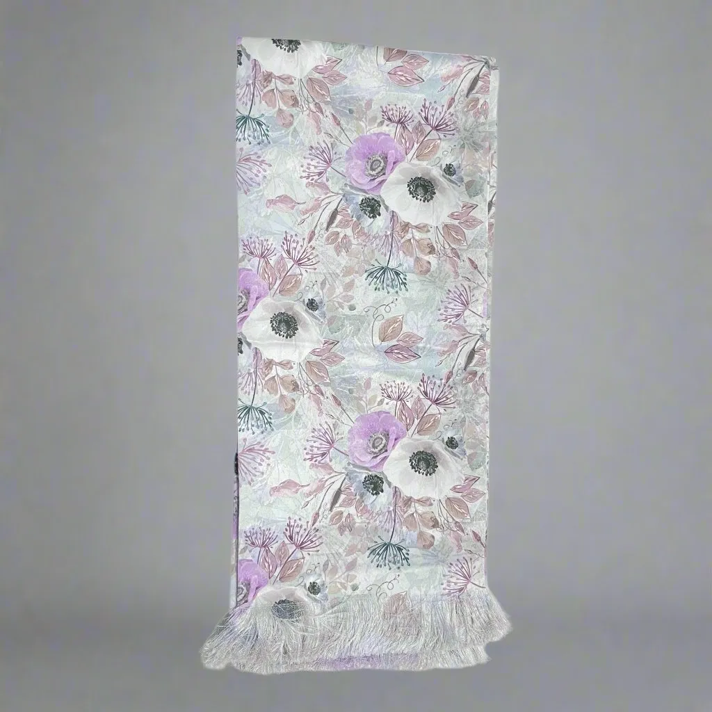 Blossom Floral Man Scarf With Pocket Square