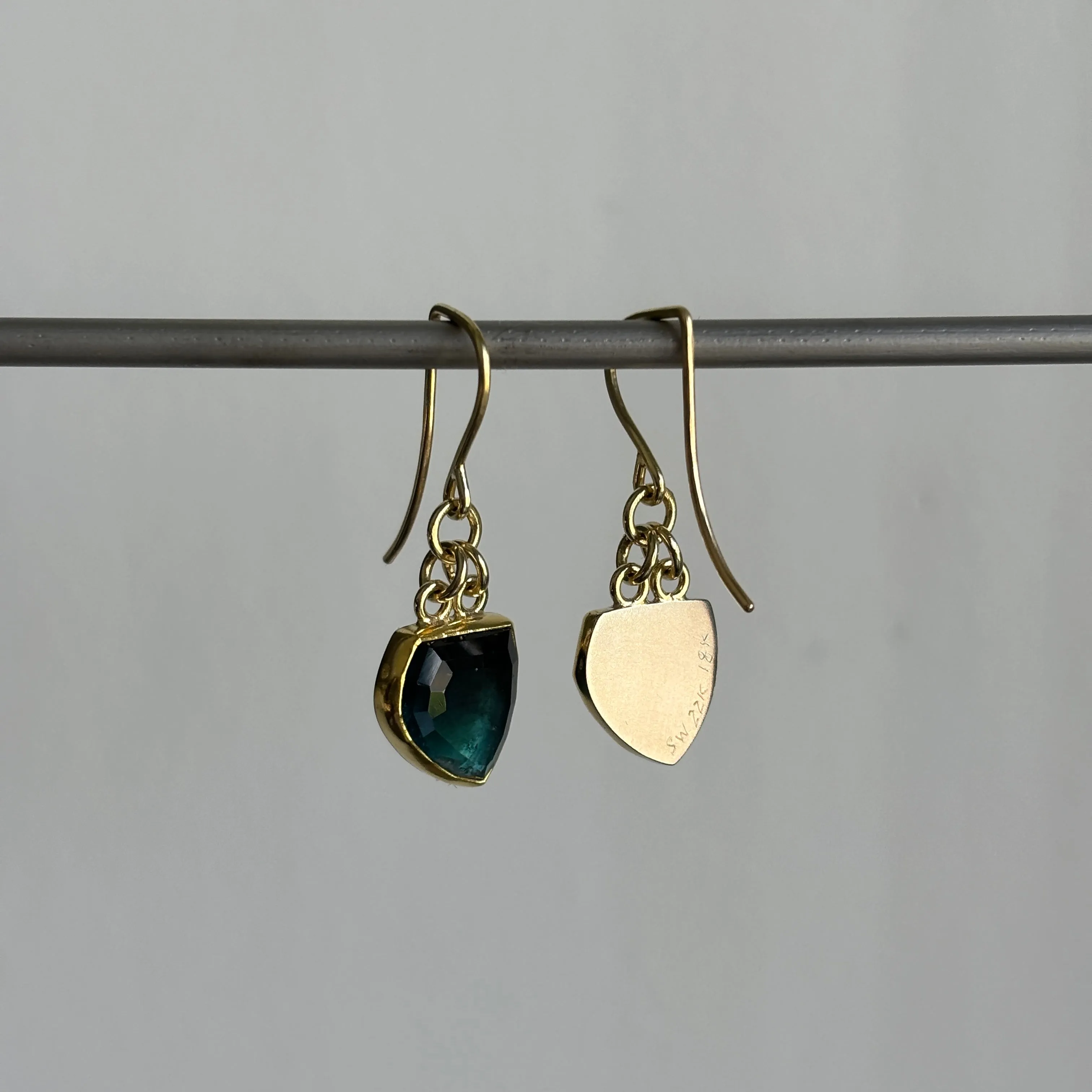 Blue Tourmaline Earrings