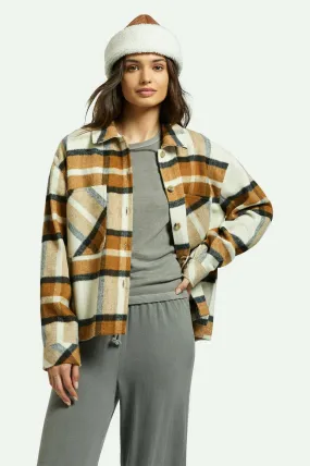 Bowery Women's Soft Brushed L/S Flannel - Washed Copper