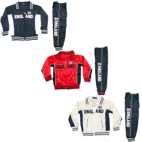 Boys Kids England Tracksuit Jacket Joggers Jogging Bottoms Sport Football Set