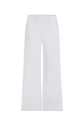 Cammy High Rise Wide Leg White Jeans