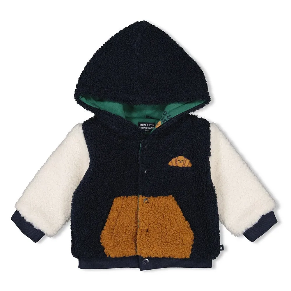 CLUB CROISSANT - Bouclé Teddy Reversible Jacket