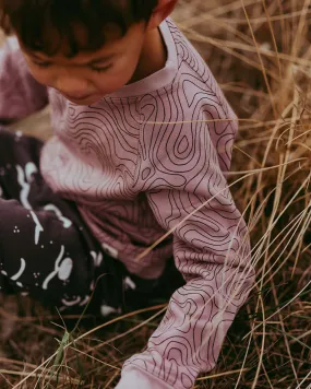 Contour Print Sweatshirt