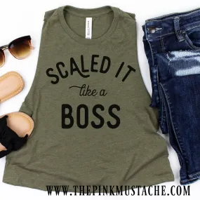 Crossfit Scaled it Like a Boss Cropped Tank