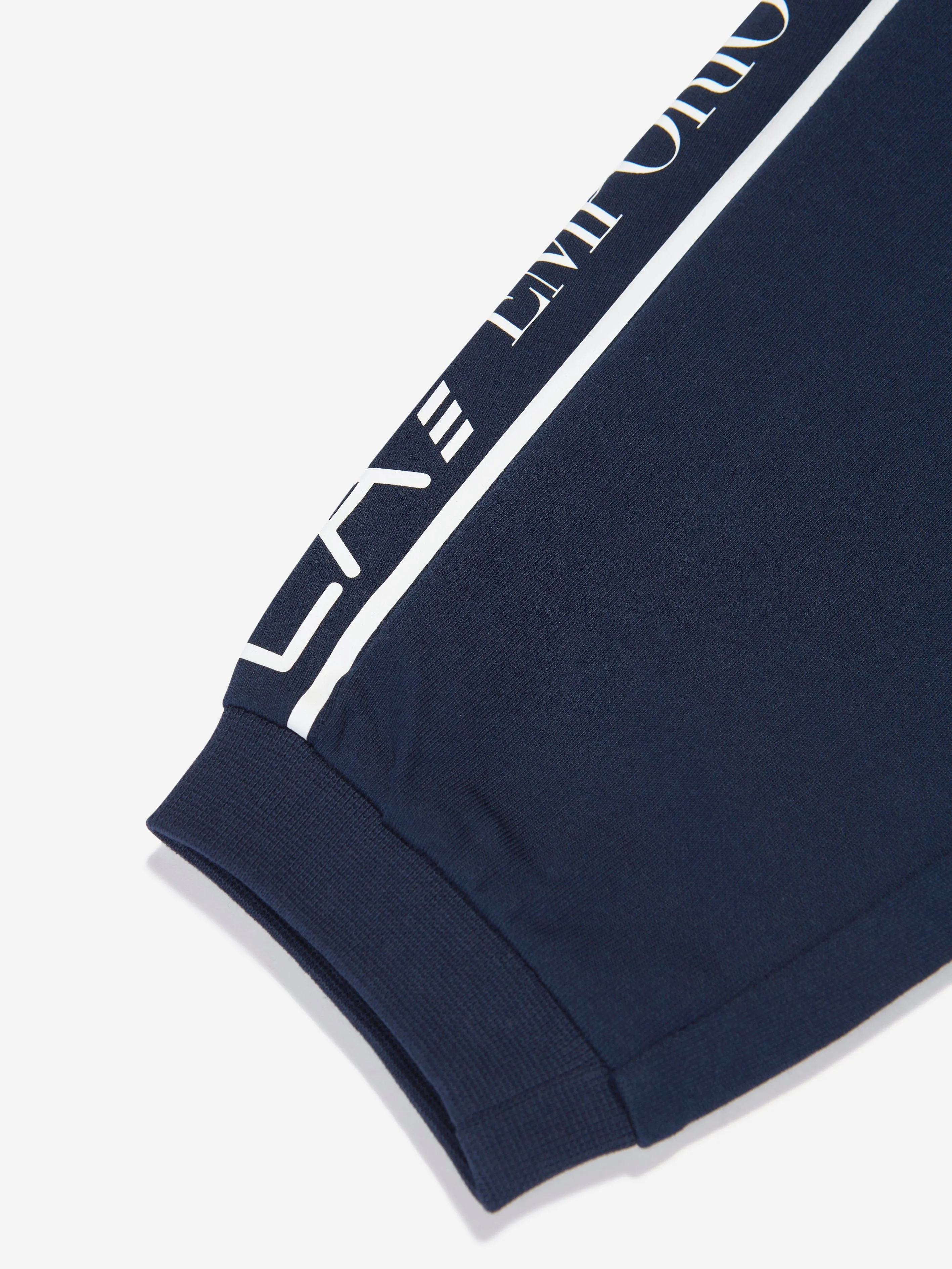 EA7 Emporio Armani Boys Extended Logo Joggers in Navy