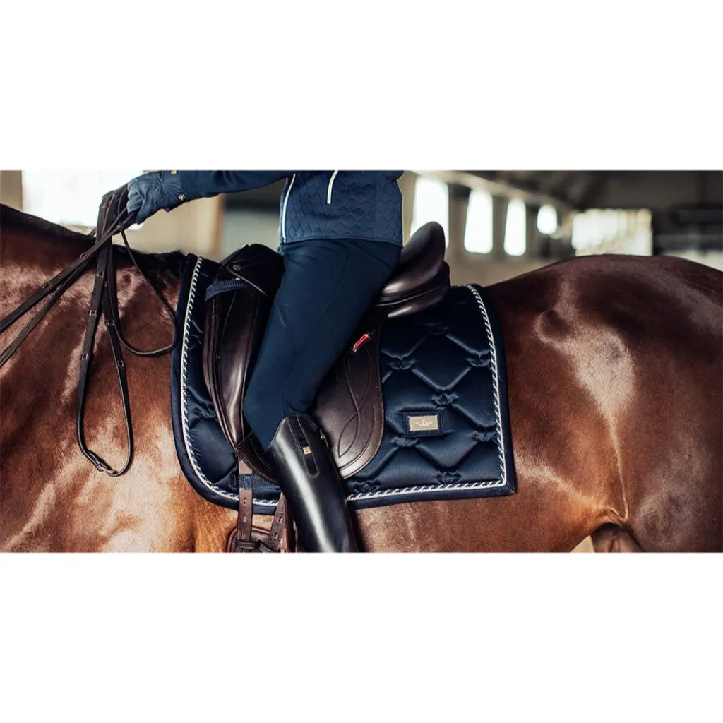 Equestrian Stockholm Dressage Saddle Pad Midnight Blue