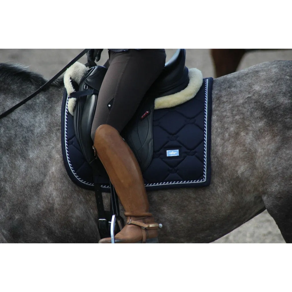 Equestrian Stockholm Dressage Saddle Pad Midnight Blue