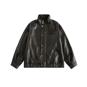 Faire Echo Slimming PU Leather Jacket