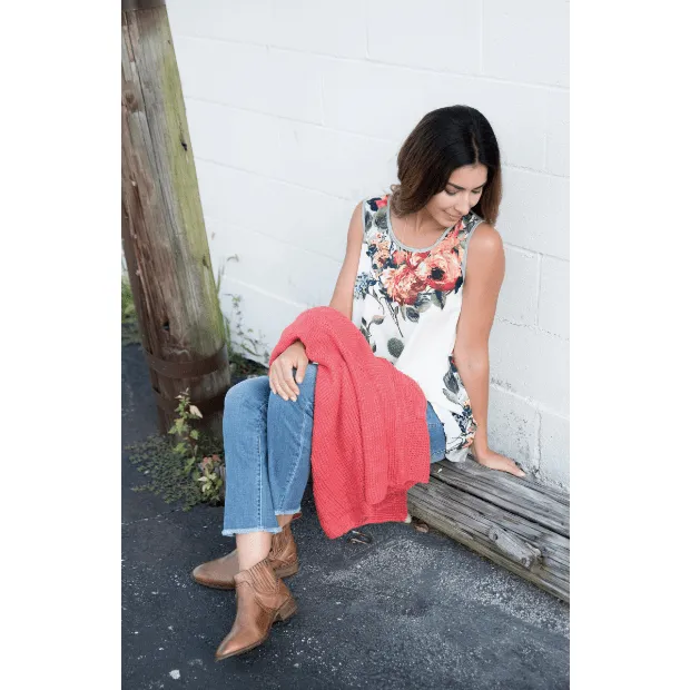 Floral Front Tank