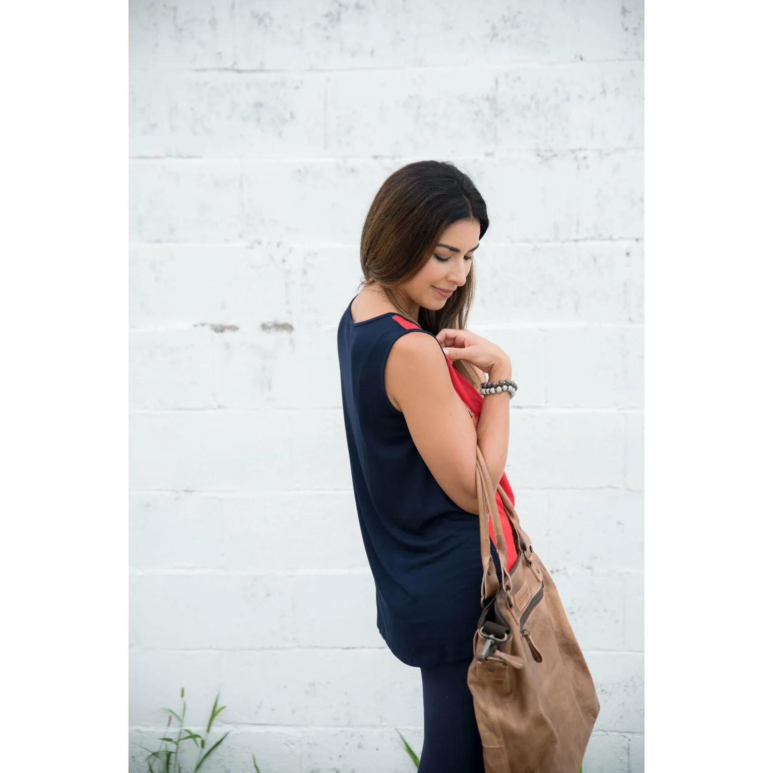 Floral Front Tank