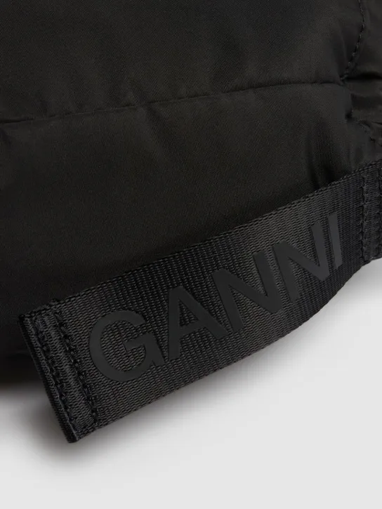 GANNI   Recycled tech top handle bag 