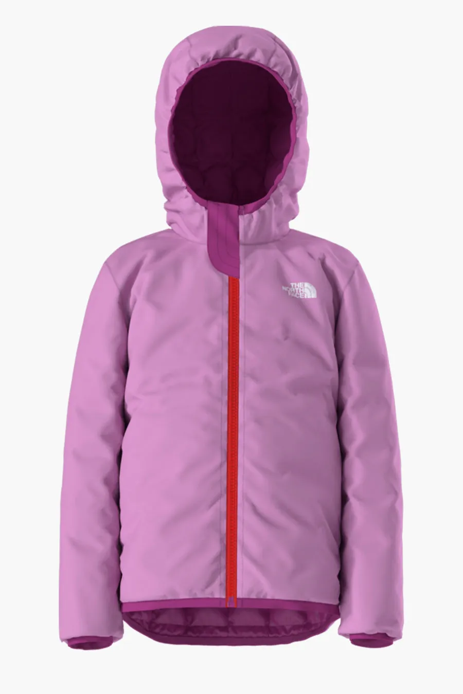 Girls Jacket North Face Reversible Thermoball Deep Mulberry