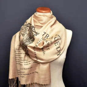 Hamlet Scarf/Shawl. William Shakespeare