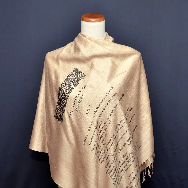 Hamlet Scarf/Shawl. William Shakespeare