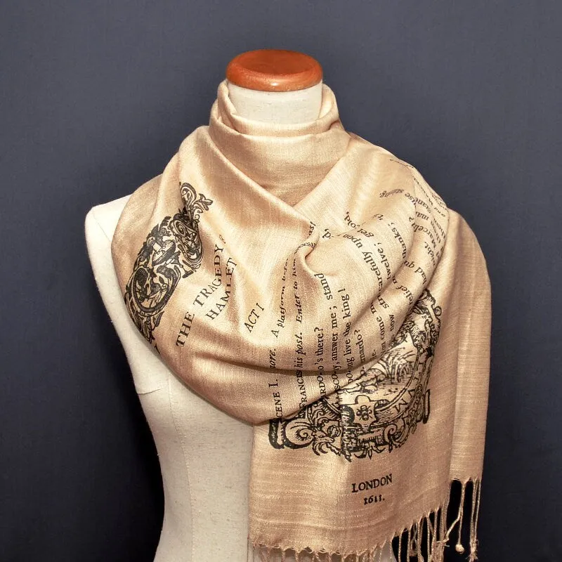 Hamlet Scarf/Shawl. William Shakespeare