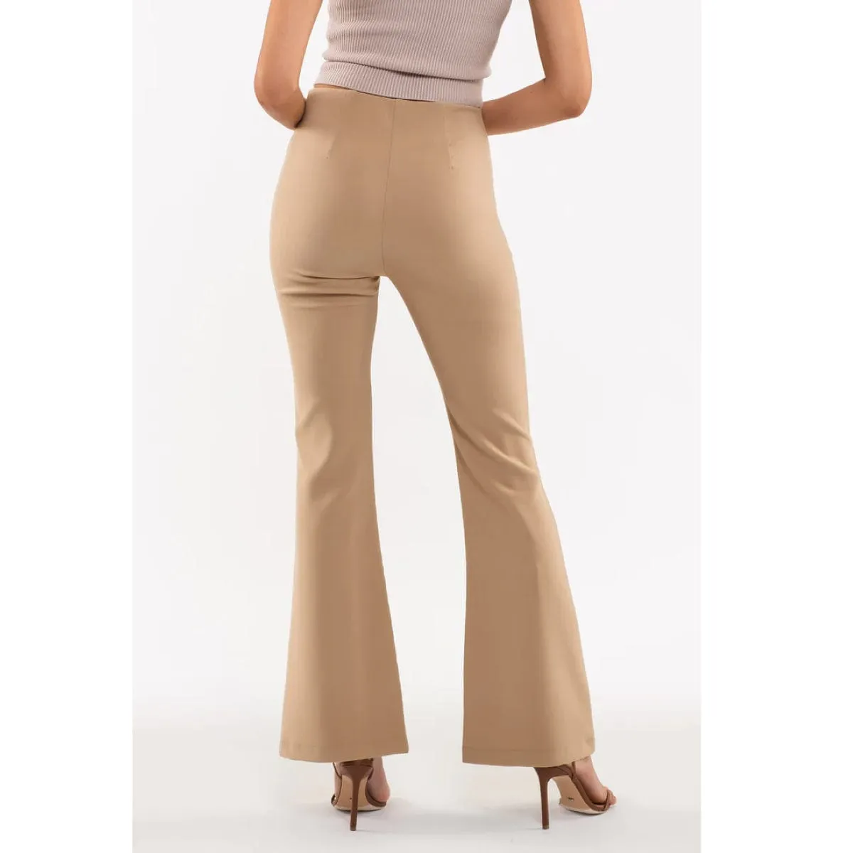 High Waisted Flared Leg Pant