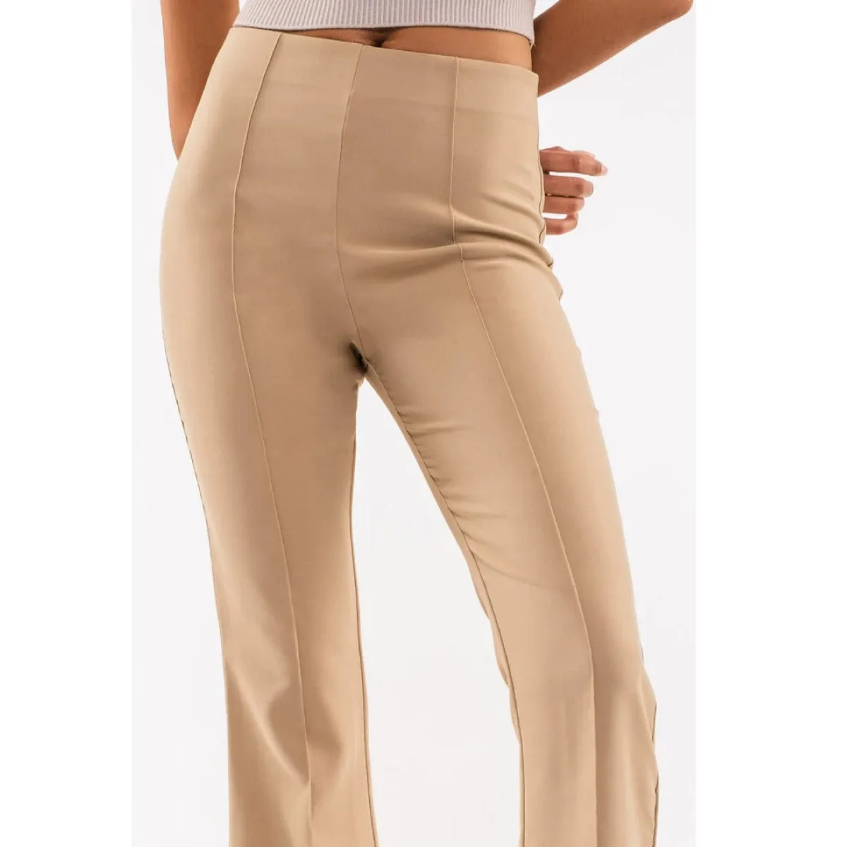 High Waisted Flared Leg Pant