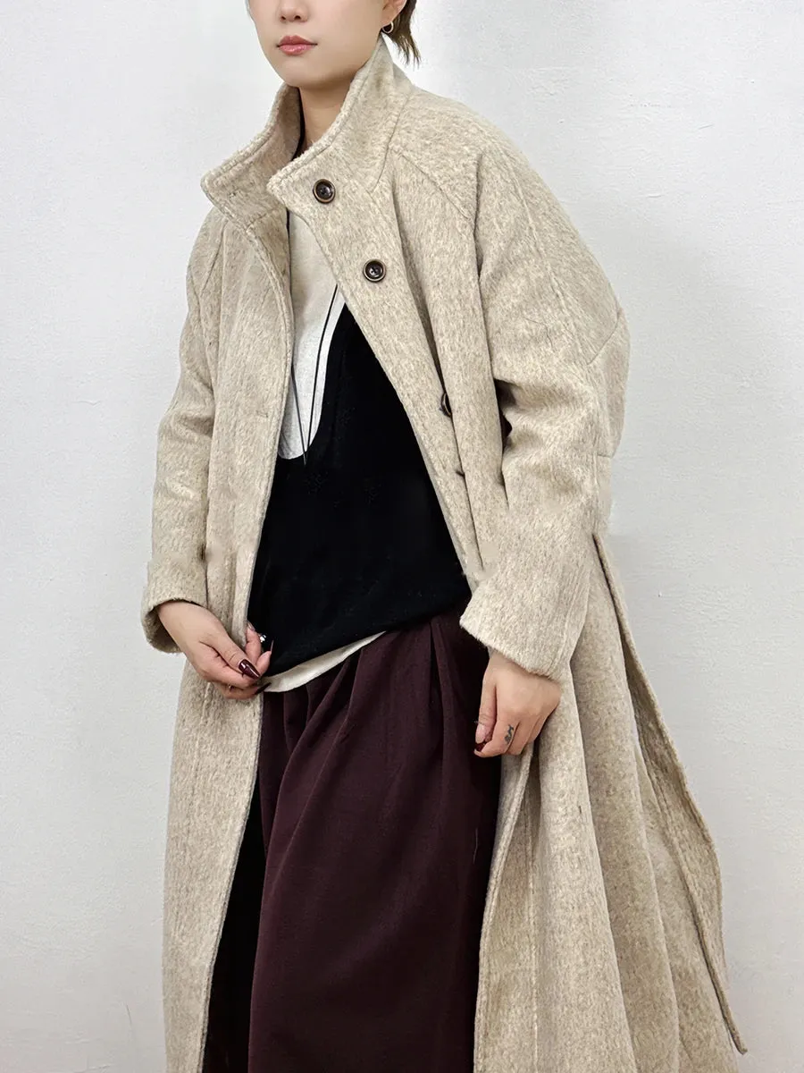 Hit Color Elegant Trench For Women Stand Collar Long Sleeve Patchwork Single Breasted Temperament Long Coat Female