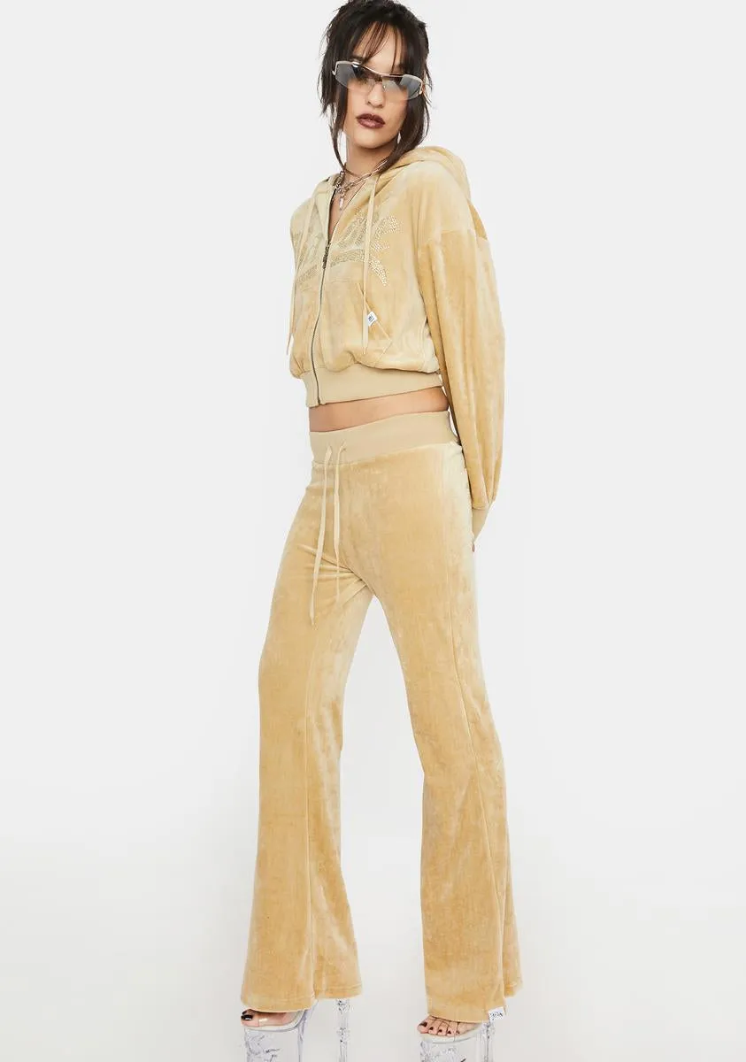 Hotfix Velour Track Pants