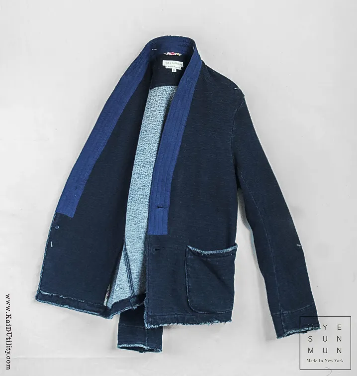 Indigo Dyed French Terry Jacket