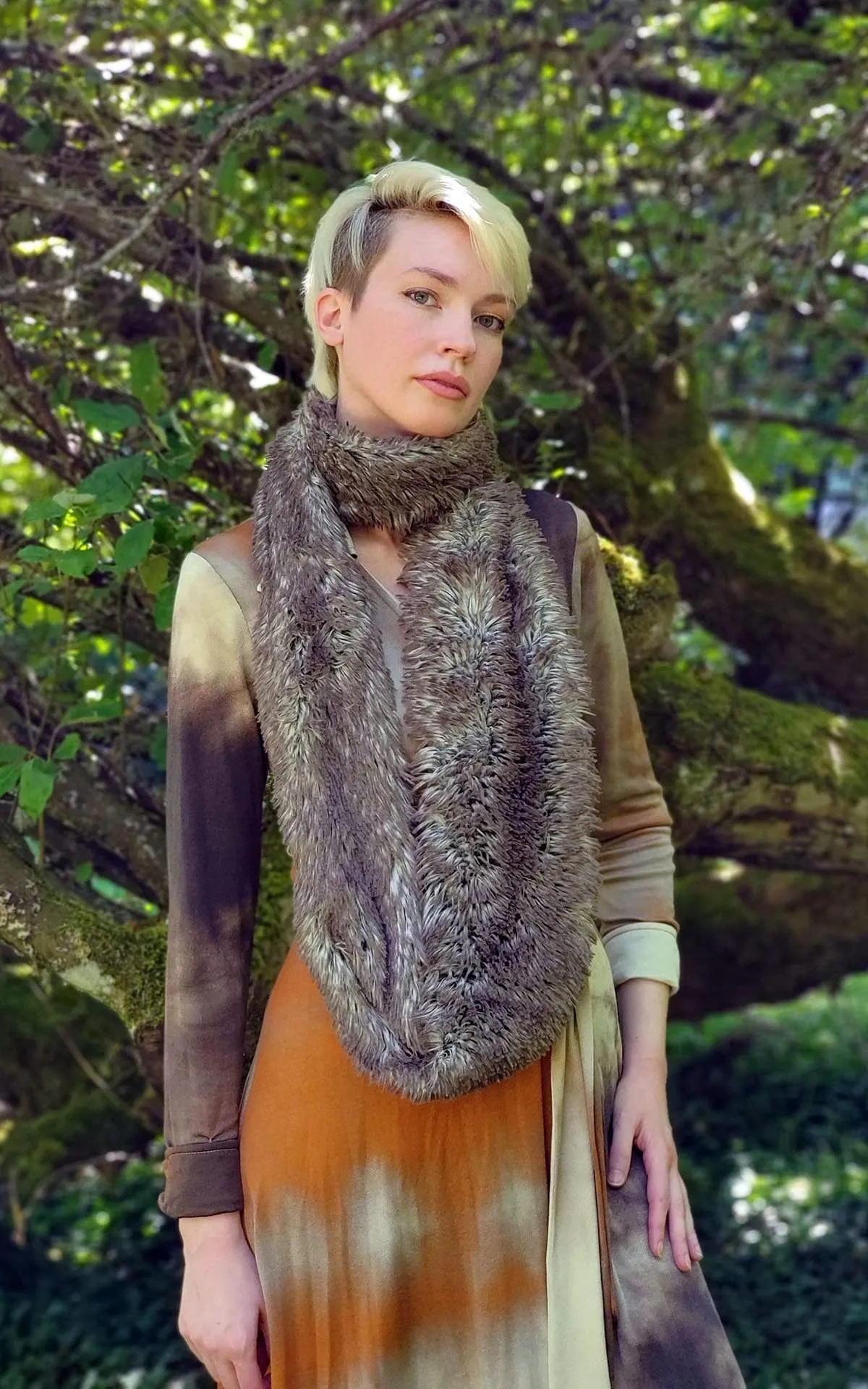 Infinity Scarf - Fox Faux Fur