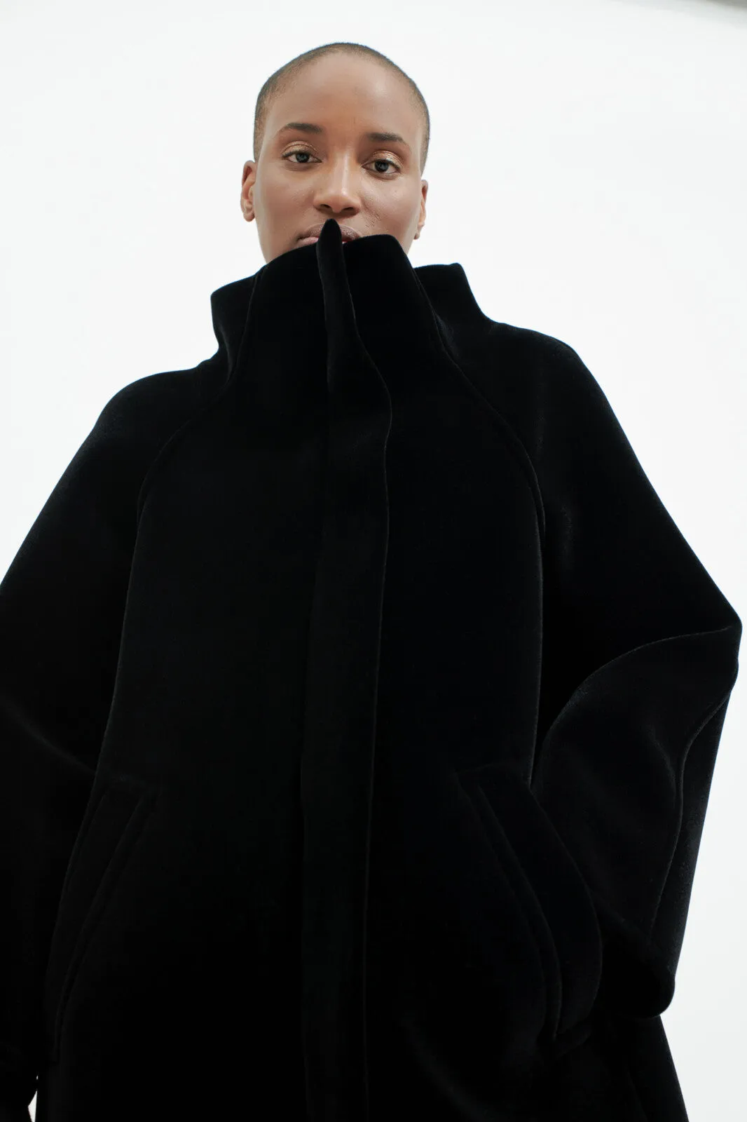 Josch Funnel Neck Long Coat