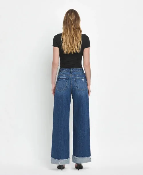 Juno High Rise Cuffed Baggy Denim