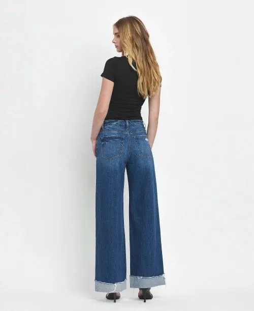 Juno High Rise Cuffed Baggy Denim