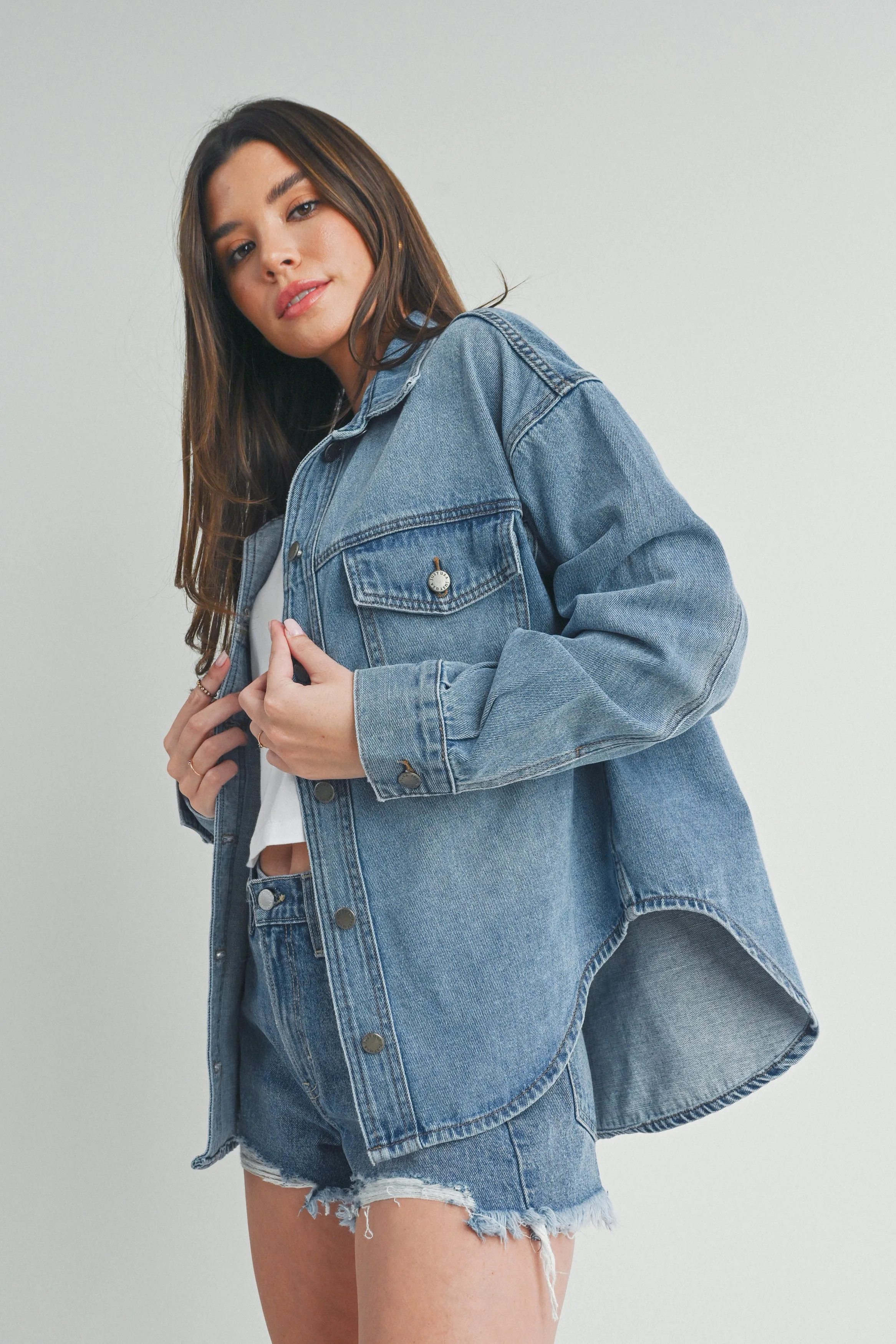 Just Black - Denim Shacket