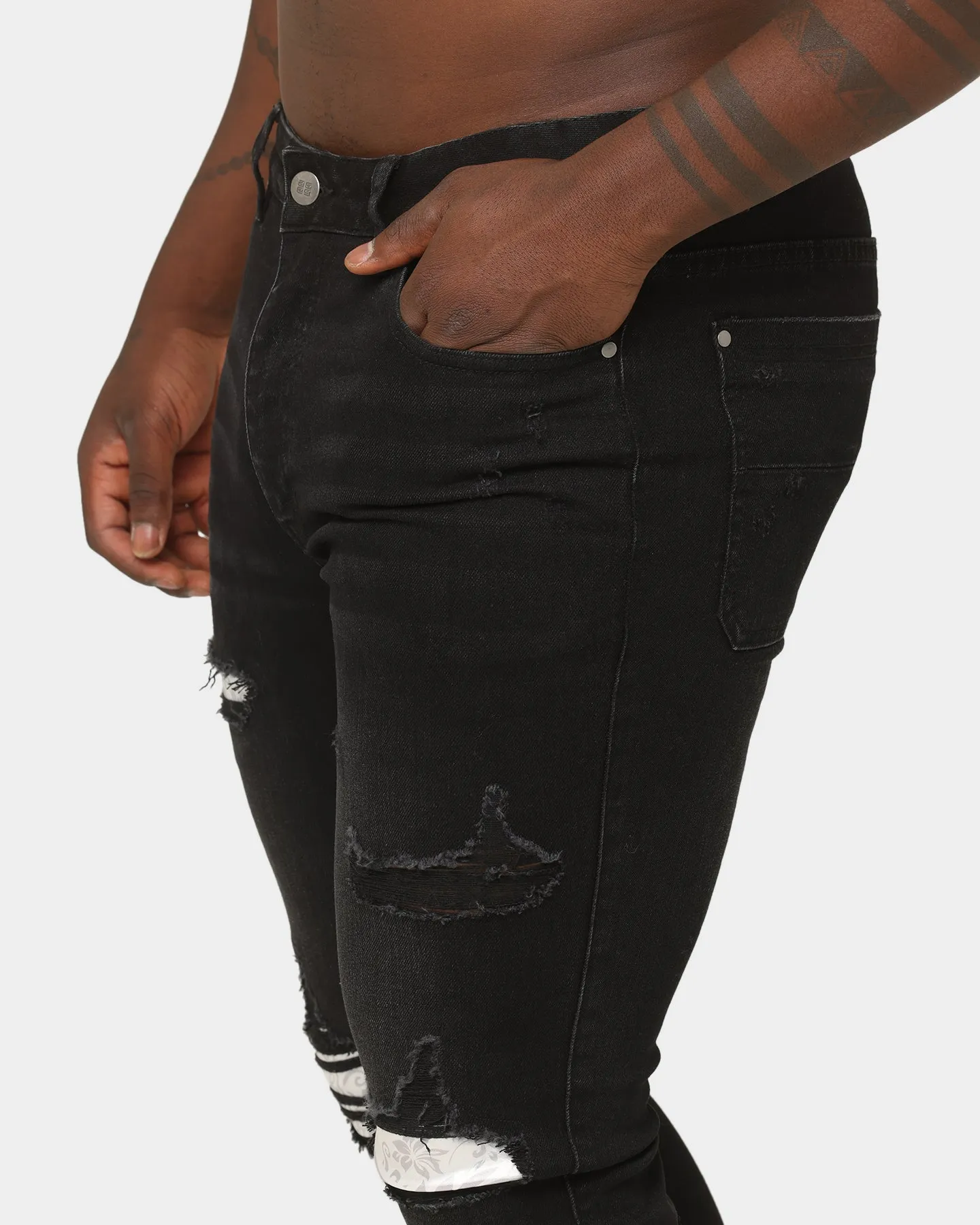 Last Kings Floridian Denim Jeans Washed Black