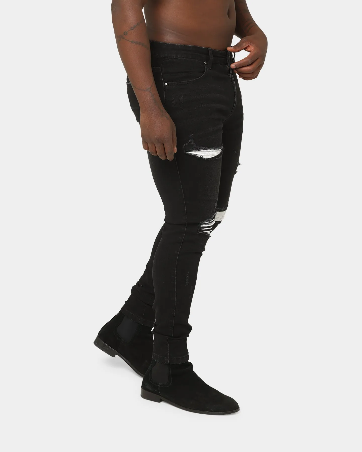 Last Kings Floridian Denim Jeans Washed Black