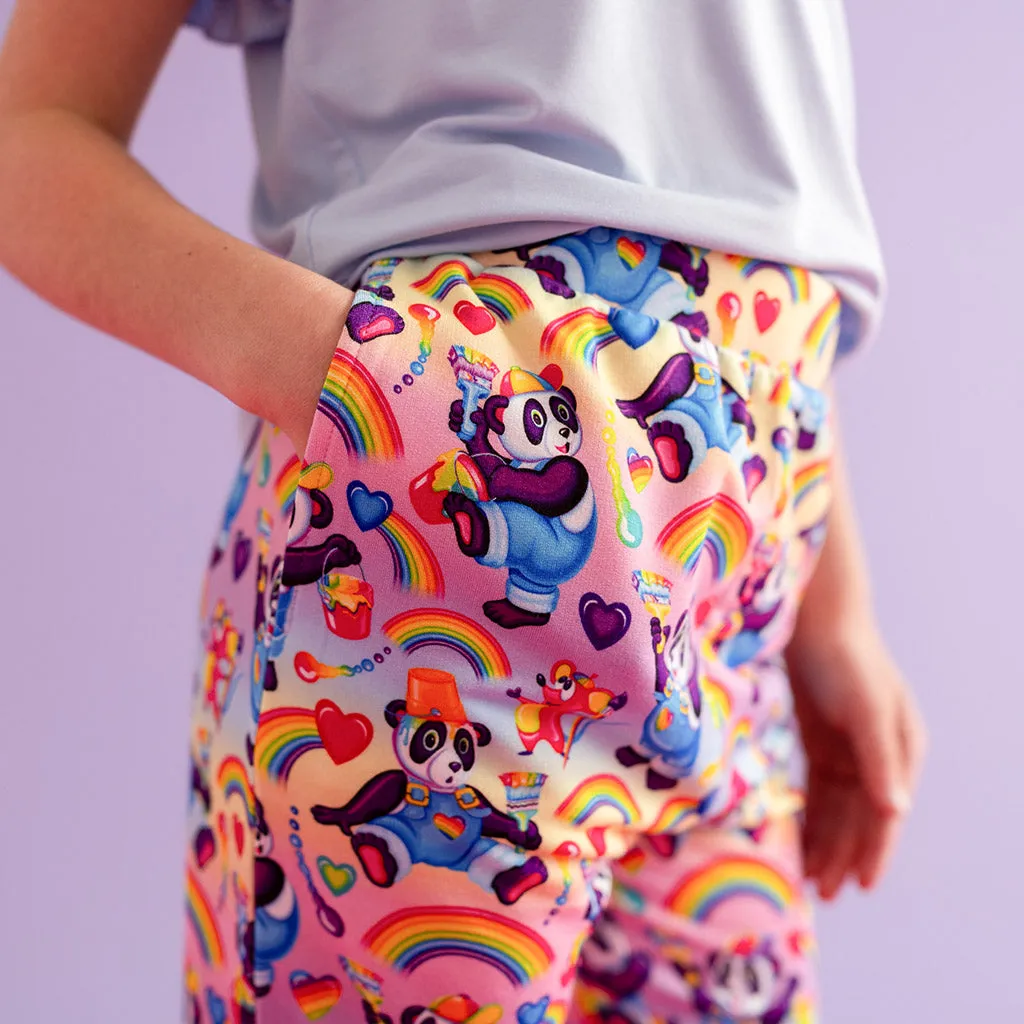 Lisa Frank® Panda Painter French Terry Joggers