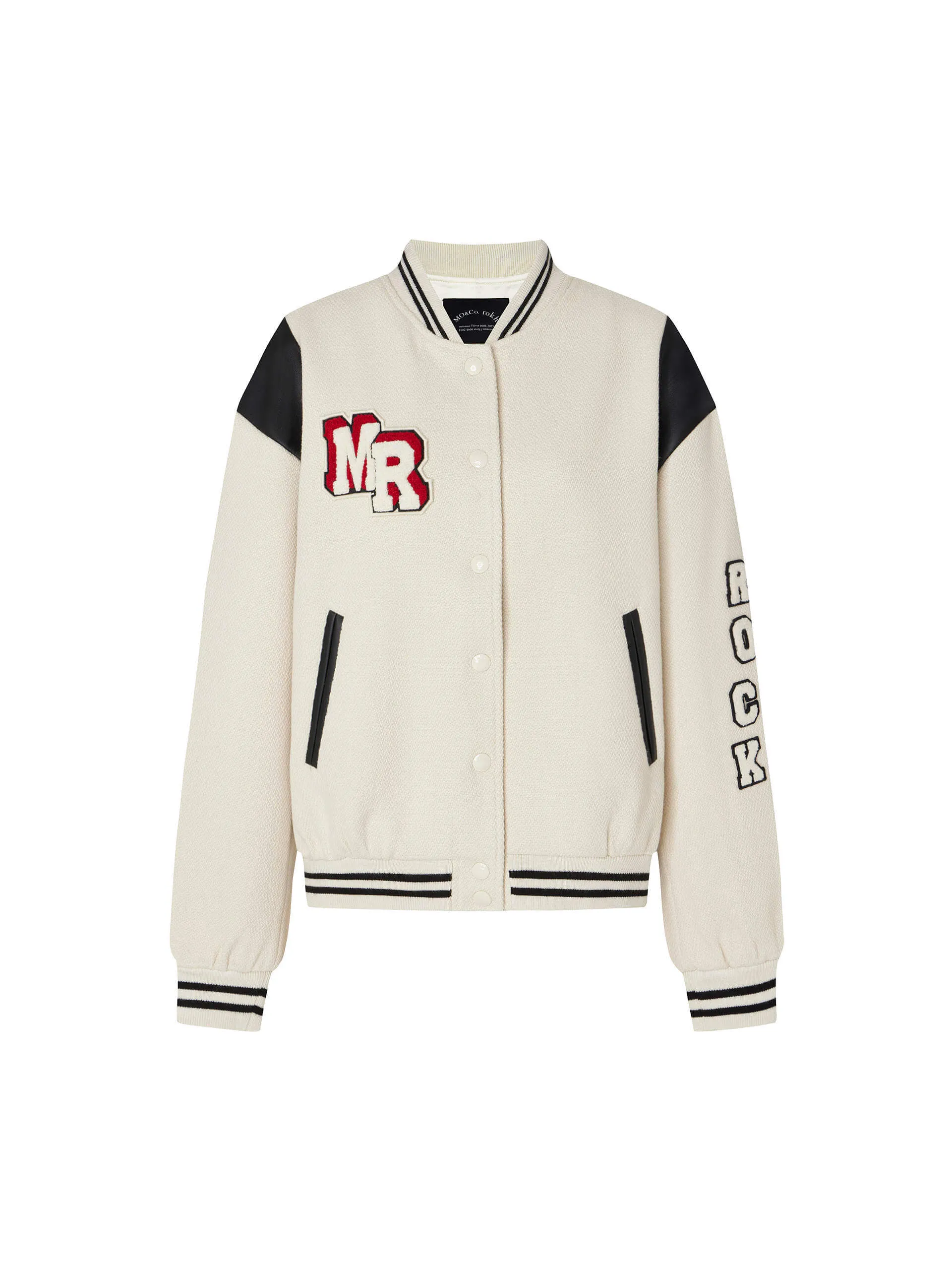 Loose Varsity Bomber Jacket