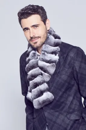 Men's Chinchilla Fur Scarf